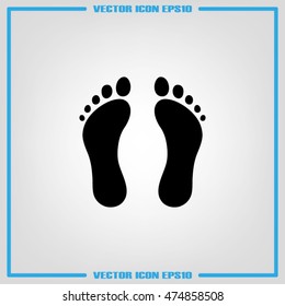 Feet icon vector illustration eps10.
