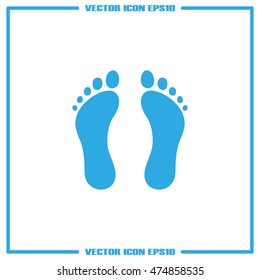 Feet icon vector illustration eps10.