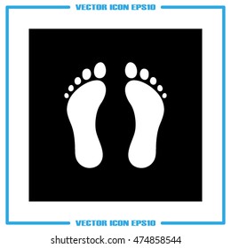 Feet icon vector illustration eps10.