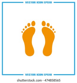 Feet icon vector illustration eps10.