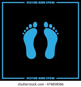 Feet icon vector illustration eps10.