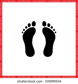 Feet icon vector illustration eps10.