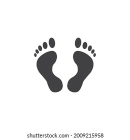 feet icon vector , stock vector illustration flat design style