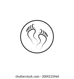 feet icon vector , stock vector illustration flat design style