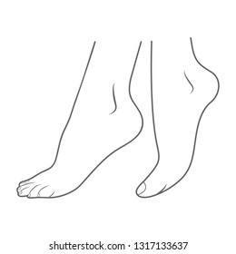 195 Black and white lateral foot Images, Stock Photos & Vectors ...