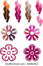 feet, logo design 