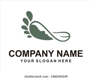 feet logo vector abstract design