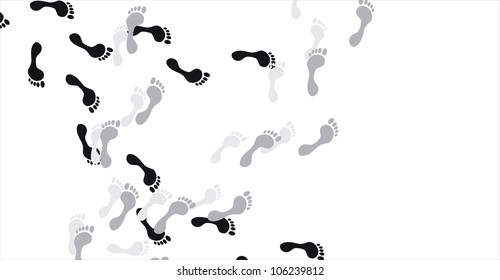 Feet prints
