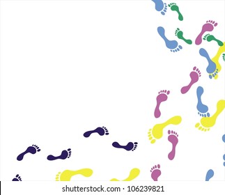 Feet prints