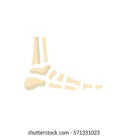 feet skeleton flat icon