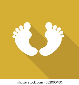 Feet. Vector in flat design