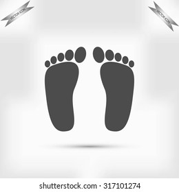 feet vector icon