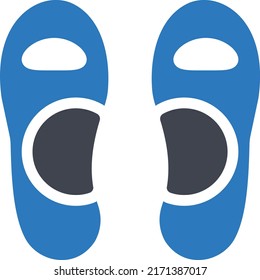 feet Vector illustration on a transparent background. Premium quality symmbols. Glyphs vector icons for concept and graphic design. 

