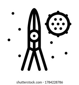 feet washing icon vector. feet washing sign. isolated contour symbol illustration