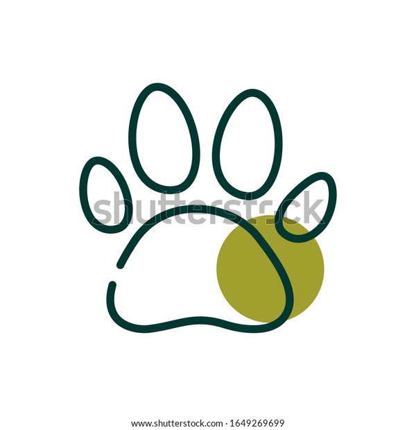 半線半色のアイコンデザイン 犬のマスコット ペットの自然かわいい犬 ドメストリックのテーマベクターイラスト のベクター画像素材 ロイヤリティフリー