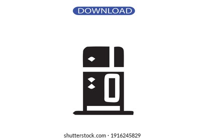fefrigenerator icon or logo isolated sign symbol vector illustration - high quality black style vector icons.
