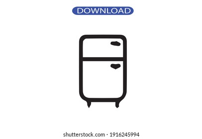 fefrigenerator icon or logo isolated sign symbol vector illustration - high quality black style vector icons.
