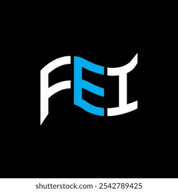 Design de logotipo FEI, logotipo FEI simples e moderno. FEI design de alfabeto luxuoso  