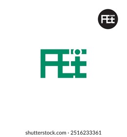 Design de Monograma de Letra de Logotipo FEI