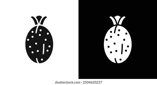 Feijoa icon Symbol mark in filled style
