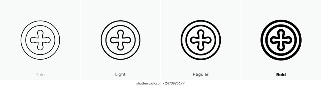 feijoa icon. Thin, Light Regular And Bold style design isolated on white background