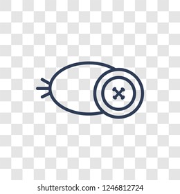 Feijoa icon. Trendy linear Feijoa logo concept on transparent background from Fruits and vegetables collection