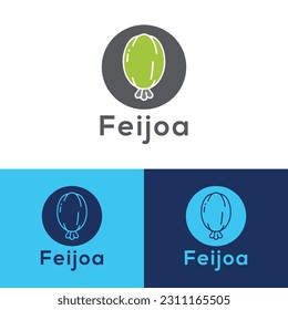 Feijoa logo design vector template,