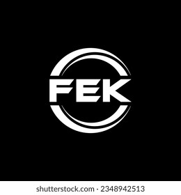 FEK Logo Design, Inspiration for a Unique Identity. Modern Elegance and Creative Design. Watermark Your Success with the Striking this Logo.