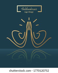 Feldenkrais Golden Line Logo Design