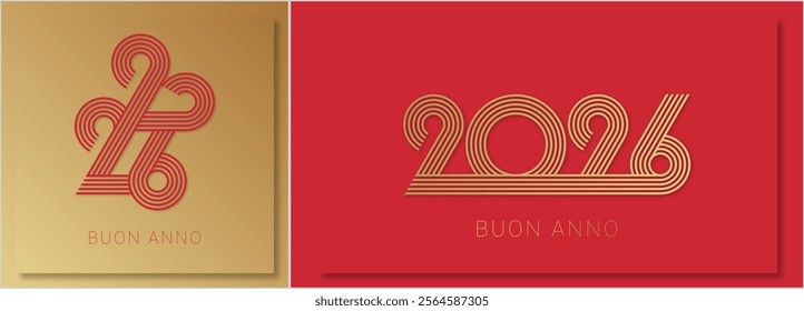 felice anno nuovo - buon anno 2026 - Italian happy new year