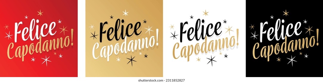 Felice Capodanno, Happy New Year in Italian language