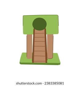 feline cat house cartoon. room funny, fur fluffy, indoors kitten feline cat house sign. isolated symbol vector illustration