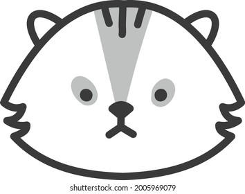 Feline cat, illustration, vector on a white background.