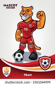 feline mascot for soccer team
