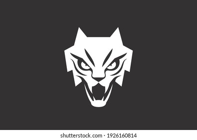 Feline symbol and logo design vector with modern and minimal illustration concept style for brands and products