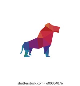 Felines vector Leo the Lion Side sign illustration design quality