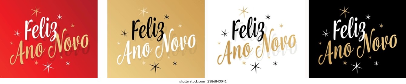 Feliz Ano Novo, Happy New Year in Portuguese