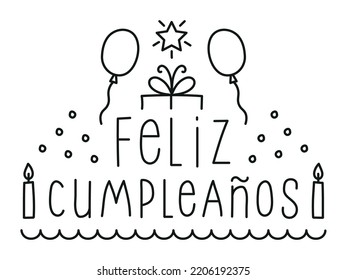 Feliz cumpleaños birthday vector illustration