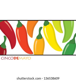 "Feliz Cinco de Mayo" (Happy 5th of May)  card in vector format.