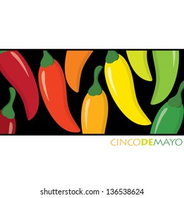 "Feliz Cinco de Mayo" (Happy 5th of May)  card in vector format.