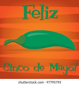 "Feliz Cinco de Mayo" (Happy 5th of May) card in vector format.