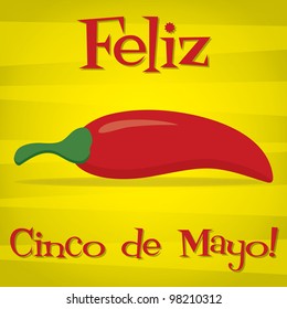 "Feliz Cinco de Mayo" (Happy 5th of May) card in vector format.