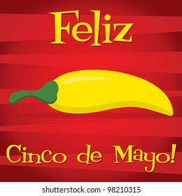 "Feliz Cinco de Mayo" (Happy 5th of May) card in vector format.