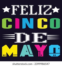 FELIZ CINCO DE MAYO T-SHIRT vector, hand drawn, festival tshirt, Margarita squad, unique, cartoon Colorful. Design used for fashion, print, poster, banner, gift., card, sticker and etc