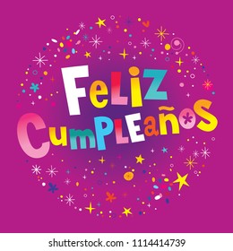 Feliz Cumpleanos Happy Birthday in Spanish card