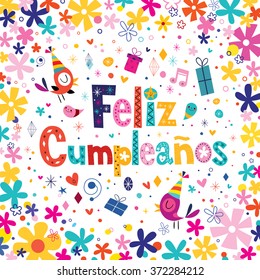 Feliz Cumpleanos - Happy Birthday in Spanish greeting card