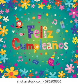 Feliz Cumpleanos - Happy Birthday in Spanish greeting card