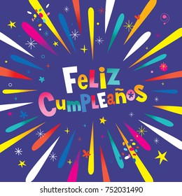 Feliz Cumpleanos Happy Birthday in Spanish card