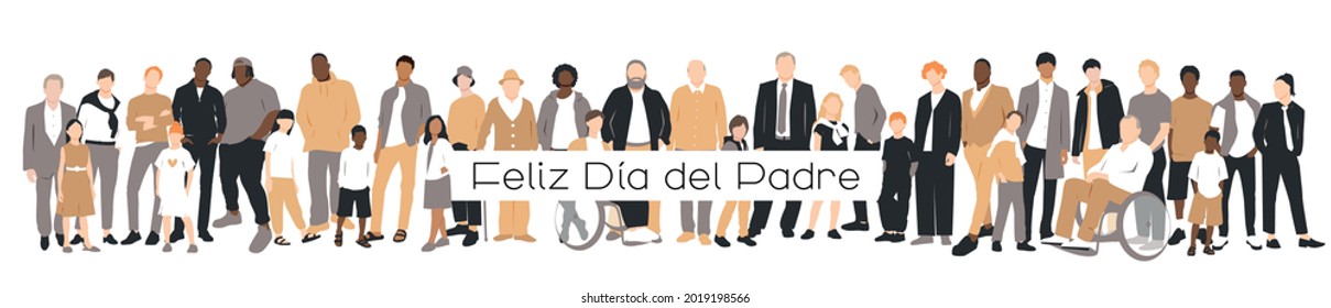 Feliz Día del Padre - Happy Father's Day card.