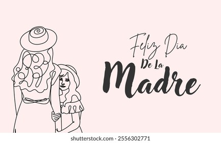 Feliz dia De La Madre Happy Mothers Day in Spanish